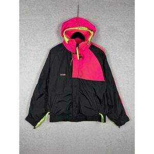 Vintage Columbia Criterion Jacket Mens M Radial‎ Sleeve 90's Neon Color Block